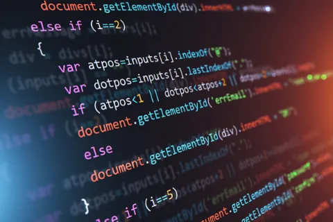 画面に表示されたJavaScriptのソースコードのクローズアップ